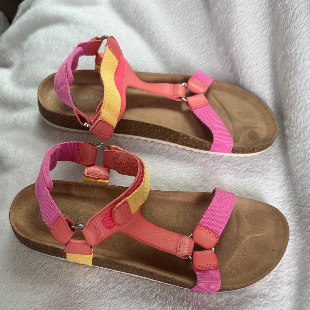 Cat & Jack Pink and Orange Women's Sandals